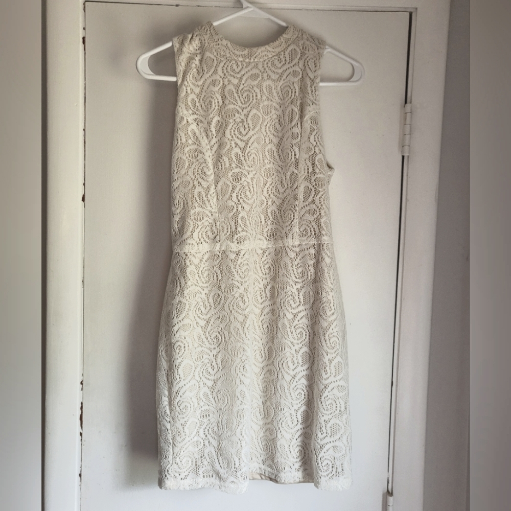 Cream Lace dress, size S/M